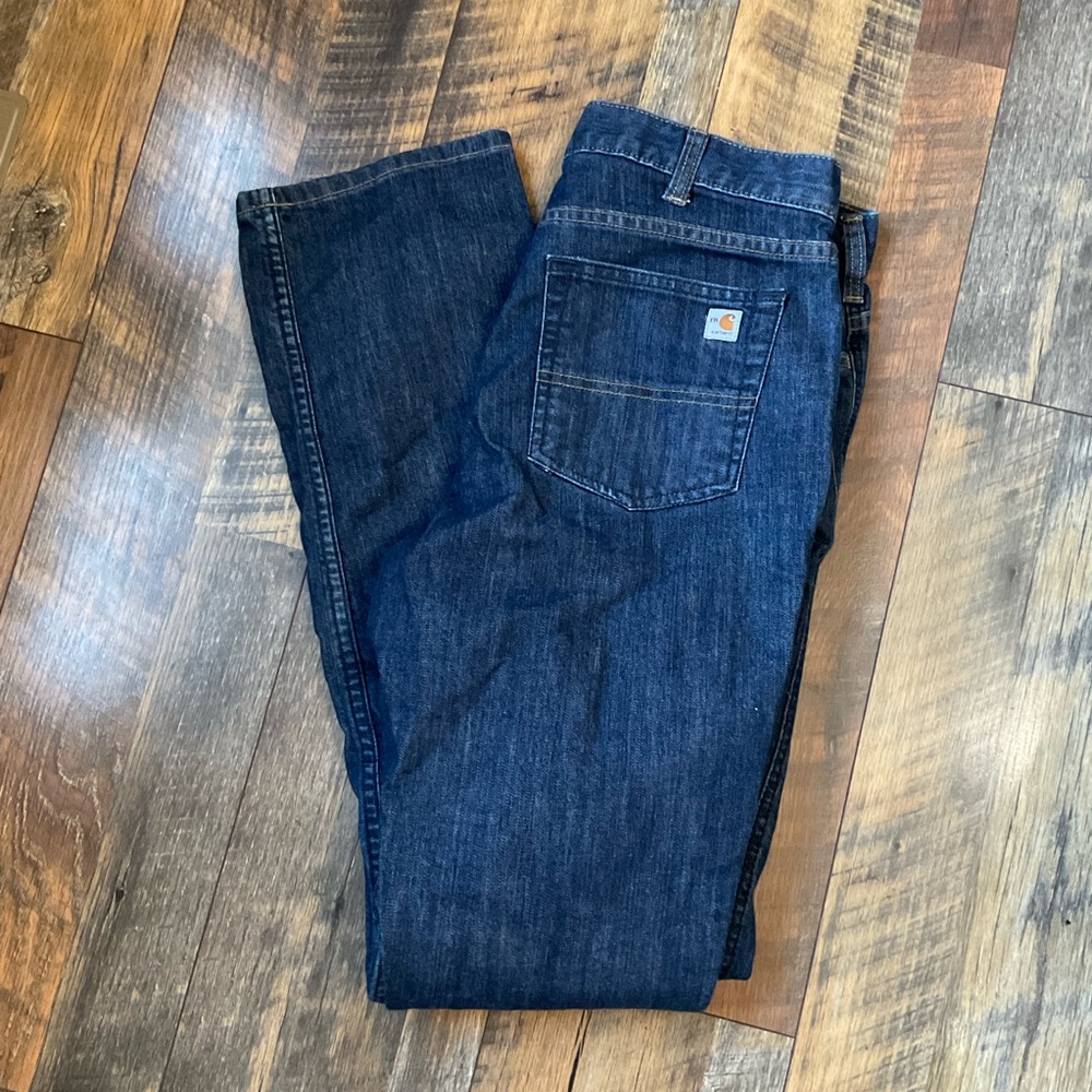 Carhartt 102688 Women’s FR Flame Resistant Rugged Flex Loose Fit Jeans 10 Tall